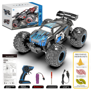 JJRC Q105 Q175 1:18 20 Km/h 2.4GHz Double Motors Drive With LED Light Off Road Remote Control Cars Drift Monster Truck Toys