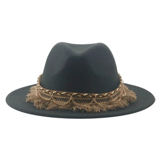 Luxury  Vintage Felted Fedora Hat