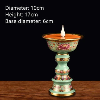 Acrylic Butter Enamel Simulated Candlestick