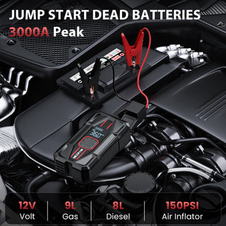 Car Jump Starter & Air Compressor