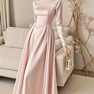 Elegant Satin Formal Party Dress