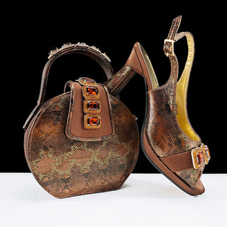 High Quality African Style Shoes & Bags Set