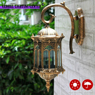 Art Wall Lamp Home Decor Courtyard Lamps Aluminum Retro Wall Lights Outdoor Garden Waterproof Lighting 85-265V DC Wiring