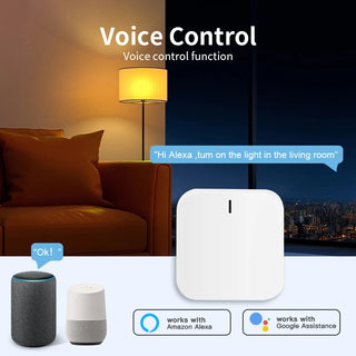 New Plug-in Tuya Multi Mode ZigBee Bluetooth Gateway Hub Smart Home Appliances Remote Controller Bridge Alexa Google Home Voice