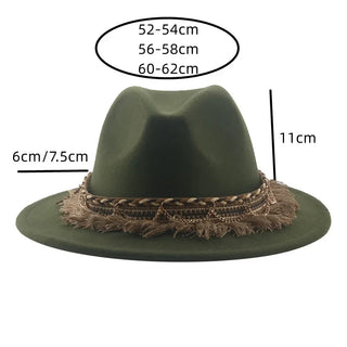 Luxury  Vintage Felted Fedora Hat