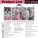 71pcs box pink