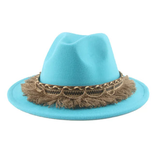 Luxury  Vintage Felted Fedora Hat