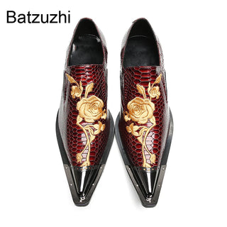 Luxury Designer Men Leather Dress Shoes