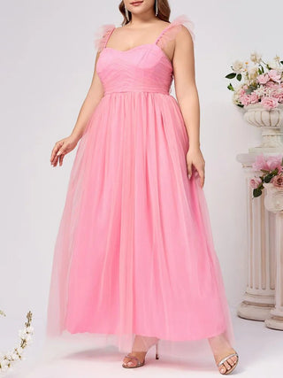 Elegant Ruffle Trim Evening Party Dress - Epictzar Intl.