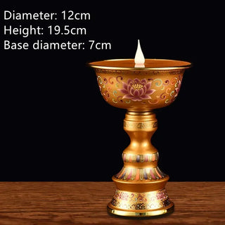 Acrylic Butter Enamel Simulated Candlestick