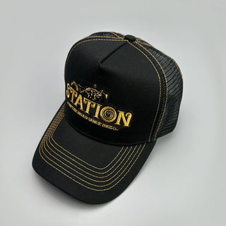 Color Block Letter Embroidery Baseball Hats New Unisex Sunshade Casual Breathable Hip Hop Fashion Mesh Versatile Trucker Caps