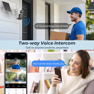 Wireless Solar Dual Lens Surveillance Camera