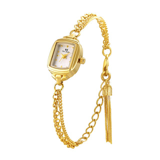 New Luxury Elegant Gold Bracelet Watches For Women Fashion Small Chain Watch Vintage Quartz Ladies Watch 2025 Women's Wristwatch