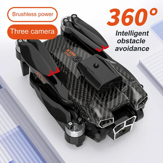 YT150 Drone  HD Three Cameras Brushless Motors FPV Optical Flow Obstacle Avoidance Folding RC Quadcopter