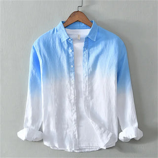 Men's 3D Printed Fashion Linen Shirt