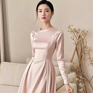 Elegant Satin Formal Party Dress