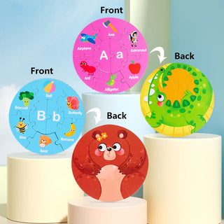 Letter Digits Animal 36pcs Puzzle