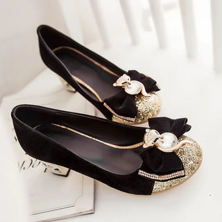 Luxury Crystal Bow-tied Party Shoes