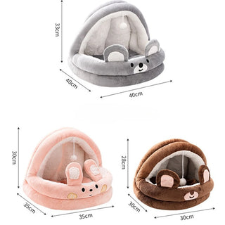 Detachable Cartoon Pet Sleeping Bed