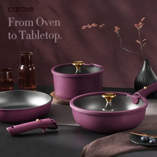 21pcs Pots and Pans Set, Nonstick Cookware Set Detachable Handle, Induction Kitchen Cookware Sets Non Stick with Removable Hand