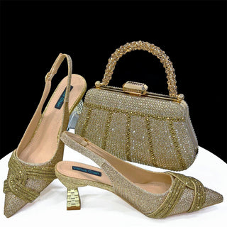 African Wedding Party Shoes & Bag Set