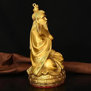 Feng Shui Brass Taishang Laojun Statue