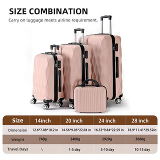 Large Capacity Family Trip Suitcase Set
