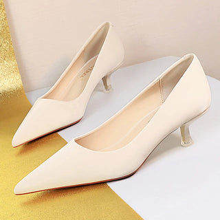Woman Mid Heeled Pointed Toe Shoes