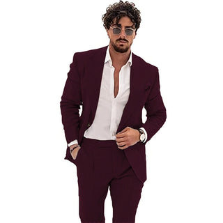 Stylish Tuxedo 2Pcs Men Wedding Suits