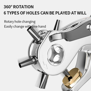 Multi-function Punch Pliers Round Hole Oval Hole DIY Tool Watchband Strap Household Leathercraft Leather Belt Hole Punch Plier