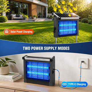 Outdoor Solar Powered Bug Zapper