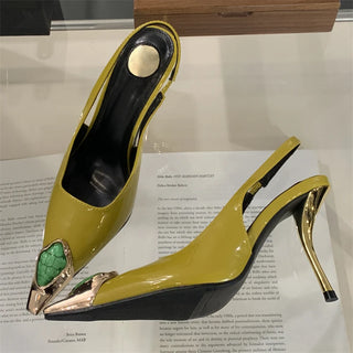 Elegant Design Pointed Toe Slingbacks Sandals