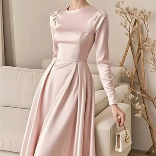 Elegant Satin Formal Party Dress