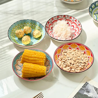 Creative 6-Piece Bohemian Ceramic Plates