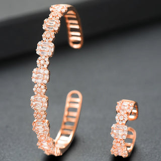 GODKI Luxury Trendy Saudi Arabia Bangle Ring  Jewelry Sets For Women Wedding Party Indian Dubai brincos para as mulheres 2023