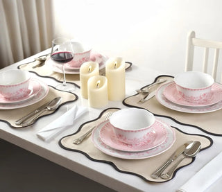 Dishwasher Safe 12Pcs Porcelain Dinnerware Set