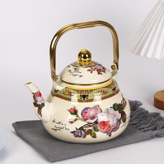 Vintage Enamelware Kettle Classic Enamel Teapot - Epictzar Intl.