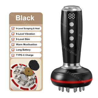 Powerful Gua Sha Massage Instrument Fat Burning, Slimming and Relaxation Frosted Massager Meridian Body Soothing Brush Microcurr