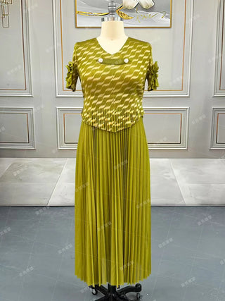 Luxury Evening Party Formal Pleated Dress
