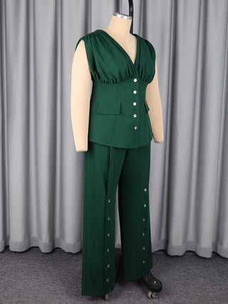 Elegant Business Party Pants Suit Outfit
