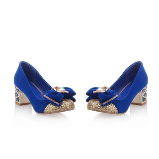 Luxury Crystal Bow-tied Party Shoes