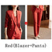 Red Pant Suits