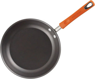 Brights Nonstick Cookware Pots and Pans Set, 14 Piece, Orange Gradient