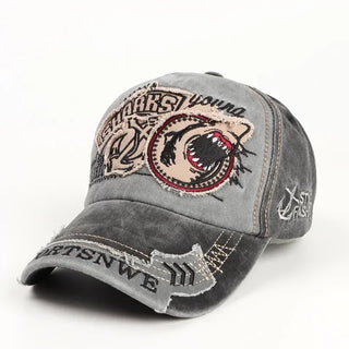 Washed Cotton Baseball Cap For Men Embroidery Letter Casquette Streetwear Snapback Women Hat Retro Casual Trucker Caps