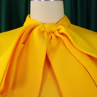 Luxury Bow Collar Elegant Party Dress