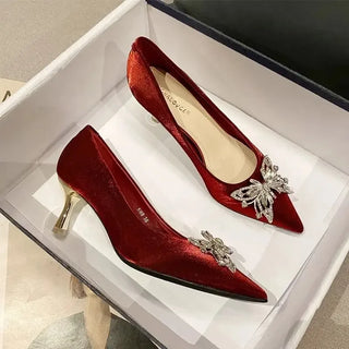 Women's Shoes Office Off White Diamond on Heeled Wholesale Shoe Quick Delivery Summer 2025 Popular With Discount 39 Ladies Pumps