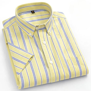Elegant Designer Short Sleeve Plaid Shirts - Epictzar Intl.