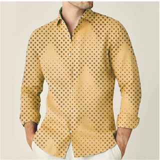 Men's Geometric Designer Print Shirt