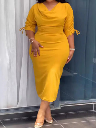 Office Lady Luxury Midi Dress
