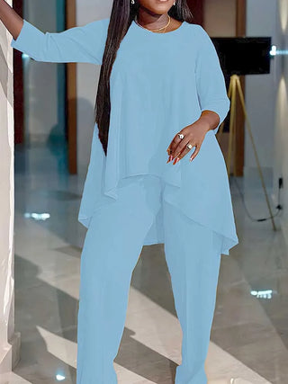 Elegant Women 3/4 Sleeve Pant Sets